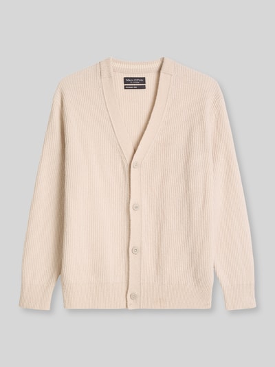 Marc O'Polo Cardigan aus Wolle mit Rippstrickstruktur Beige 2