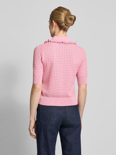 Essentiel Strickshirt mit Lochmuster Modell 'Hemirates' Pink 5