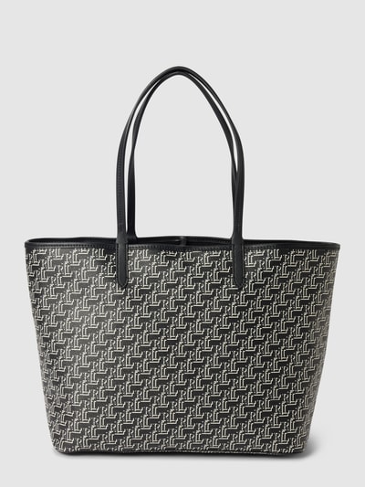 Lauren Ralph Lauren Shopper mit Allover-Logo Modell 'COLLINS' Black 5