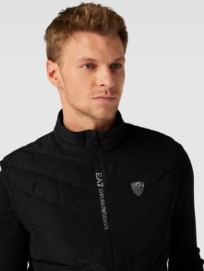 EA7 Emporio Armani Bodywarmer met opstaande kraag Zwart - 3