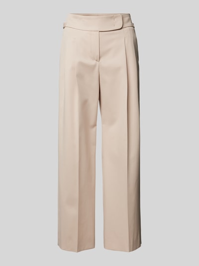 Windsor Wide Leg Bundfaltenhose mit verkürztem Schnitt Beige 2