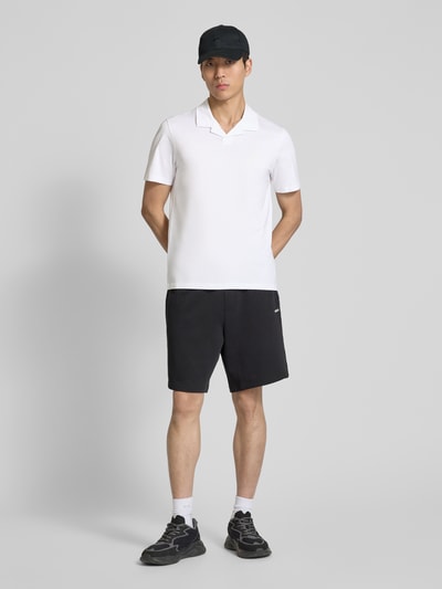 HUGO Poloshirt mit V-Ausschnitt Modell 'Dimerspolo' Weiss 1