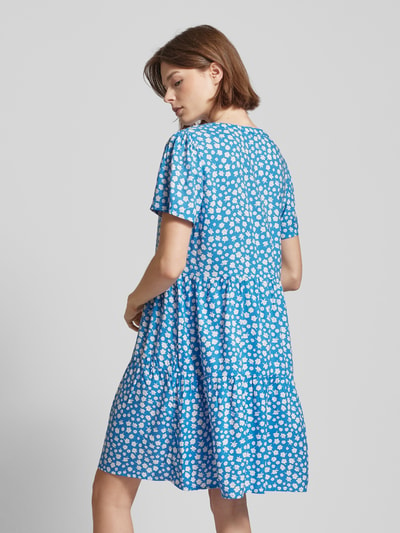 Only Mini-jurk van viscose met bloemenmotief, model 'ZALLY LIFE' Bleu - 5