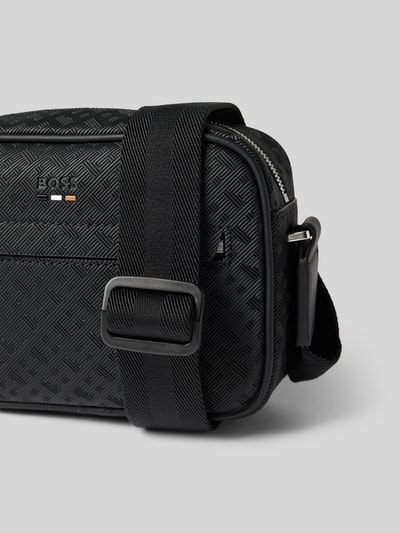 BOSS Umhängetasche mit Strukturmuster Modell 'RAY' Black 3