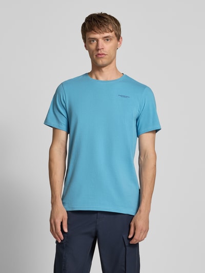 G-Star Raw Slim Fit T-Shirt mit Label-Print Aqua 4