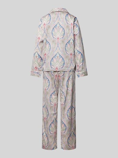 Lauren Ralph Lauren Pyjama met reverskraag Blauw - 3