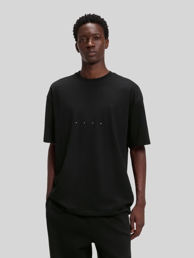 HUGO Oversized T-Shirt aus reiner Baumwolle Modell 'Devrolo' Black 4