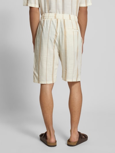 Only & Sons Relaxed fit bermuda van een mix van viscose en katoen, model 'TINUS' Offwhite - 5