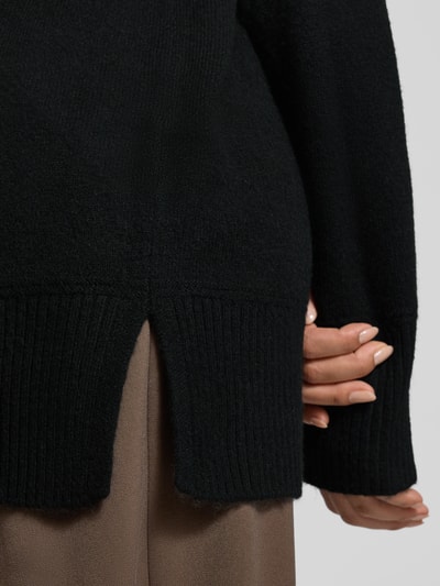 VERO MODA Relaxed Fit Rollkragenpullover mit Woll-Anteil Modell 'AQUARIUS' Black 3