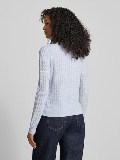 Christian Berg Woman Strickpullover aus reinem Kaschmir Hellblau 5