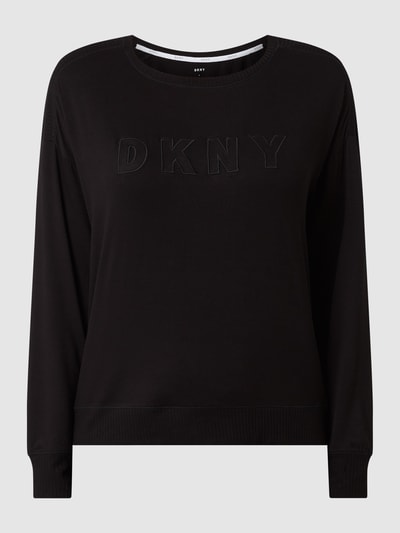 DKNY Sweatshirt in gemêleerde look Zwart - 2