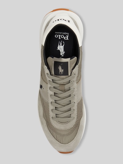 Polo Ralph Lauren Sneaker Low aus Rindsnappa mit Logo-Details Taupe 3