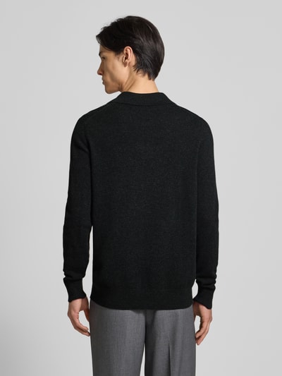 Christian Berg Men Strickpullover aus Woll-Kaschmir-Mix Anthrazit Melange 5