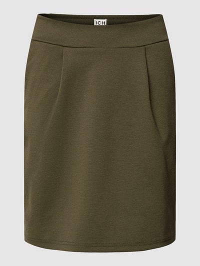 ICHI Minirock mit elastischem Bund Modell 'Kate' Khaki 2
