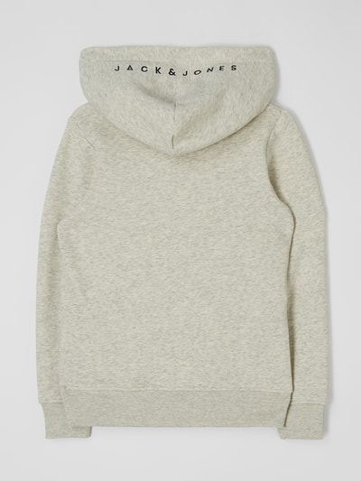 Jack & Jones Hoodie met kangoeroezak, model 'Star' Offwhite gemêleerd - 3