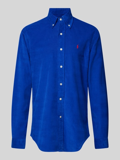 Polo Ralph Lauren Custom fit vrijetijdsoverhemd met logostitching Koningsblauw - 2