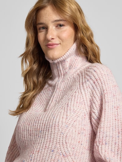 Tommy Jeans Regular Fit Troyer mit Woll-Anteil Modell 'NEP' Ecru 3