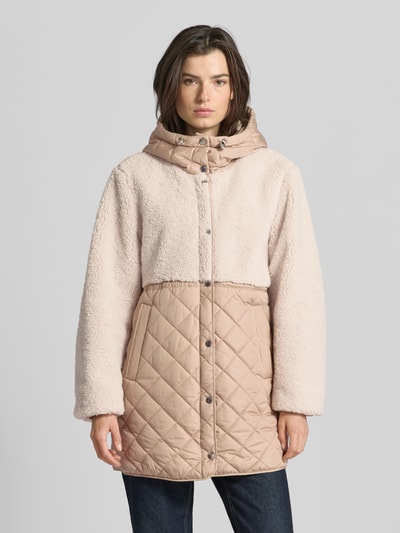 WHITE LABEL Gewatteerd jack met fleece en steekzakken Ecru - 4