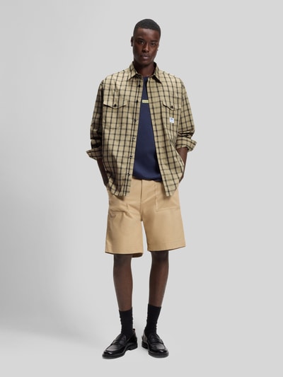 HUGO Blue Koszula casualowa o kroju oversized z czystej bawełny model 'EBALTOW' Beżowy 1