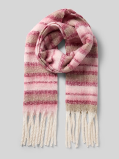 Pieces Schal mit Fransen Modell 'MARLA' Hellrosa 1