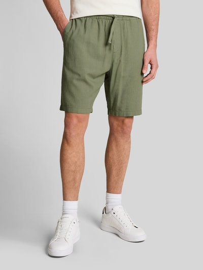 Tom Tailor Denim Regular Fit Bermudas aus Viskose-Leinen-Mix Mint 4