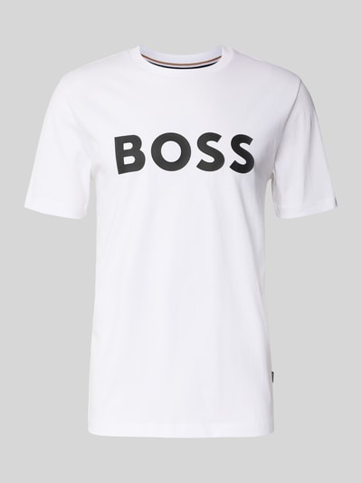 BOSS Regular Fit T-Shirt aus reiner Baumwolle Weiss 2