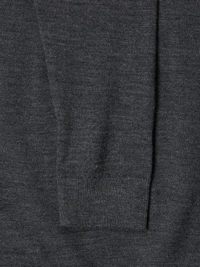 Selected Homme Pullover met merinowol, model 'Town' Donkergrijs - 3