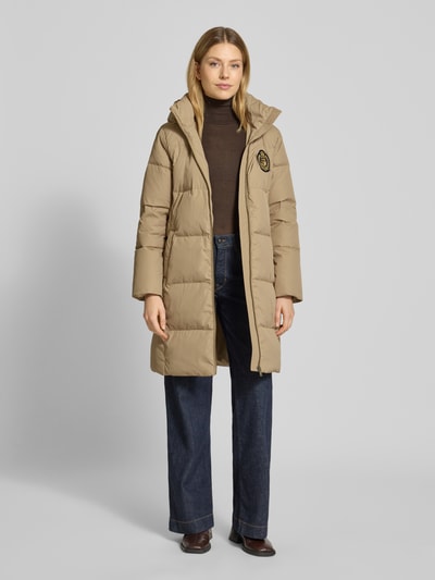 Lauren Ralph Lauren Płaszcz pikowany z wyhaftowanym logo Beżowy 1