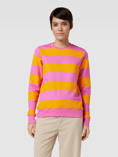 Montego Sweatshirt mit Blockstreifen Pink 4