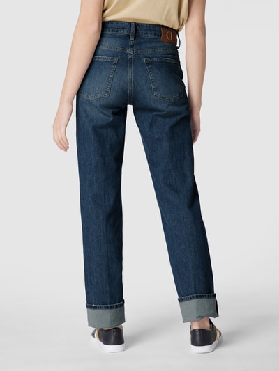 Cambio Straight fit jeans in used-look, model 'Paris' Blauw - 5