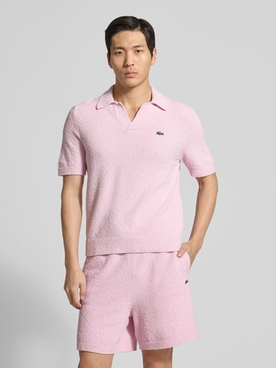Lacoste regular fit poloshirt van katoenmix Roze - 4