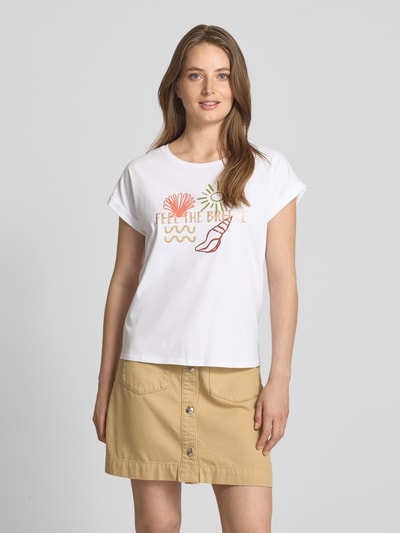 Soyaconcept T-Shirt mit Rundhalsausschnitt Modell 'RINA' Weiss 4