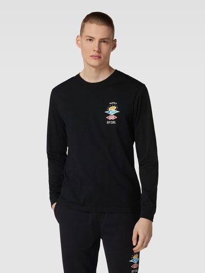 Rip Curl Longsleeve mit Rundhalsausschnitt Modell 'SEARCH ICON' Black 4