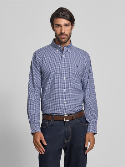 Polo Ralph Lauren Freizeithemd mit Knopfleiste Jeansblau 4