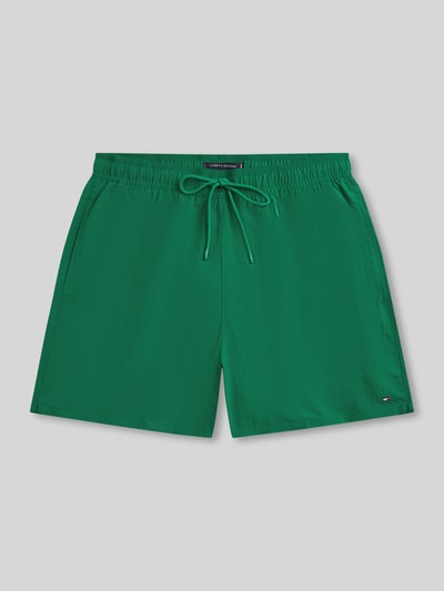 Tommy Hilfiger Regular Fit Badehose mit Logo Stitching Gruen 2