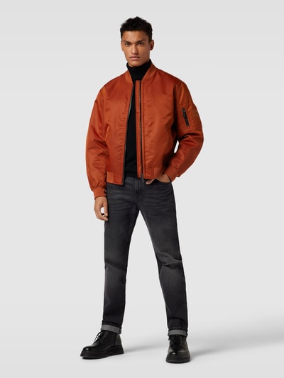 CK Calvin Klein Bomberjack met steekzakken, model 'LIGHTWEIGHT HERO' Terracotta - 1