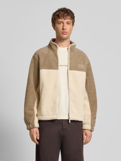 KARL KANI Regular fit jack met logo-applicatie, model 'Signature' Beige - 4