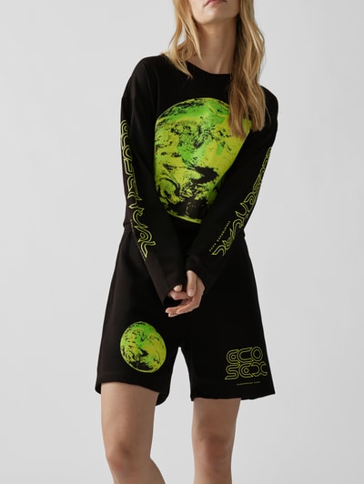 Christopher Kane Sweatshorts mit Motivprint Schwarz 3