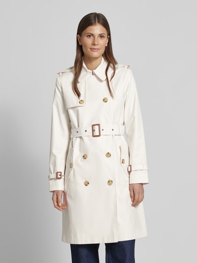 Lauren Ralph Lauren Trenchcoat met tailleriem Ecru - 4