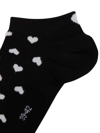 Esprit Sneakersocken mit Allover-Muster im 2er-Pack Modell 'Valentine' Black 3