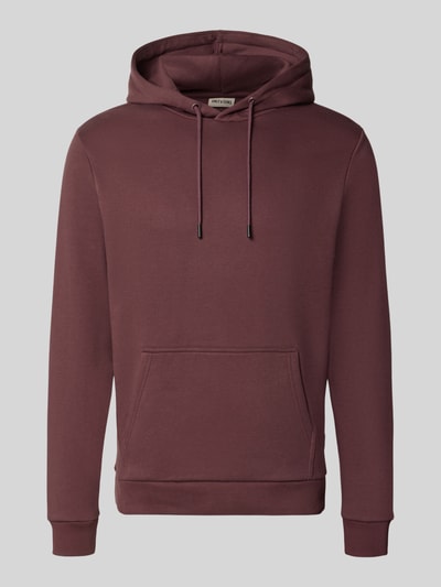 Produktfoto, Regular Fit Hoodie aus Baumwoll-Mix Modell 'CERES' von ONLY & SONS, einfarbig in Braun, weiche Textur, schlichte Form.