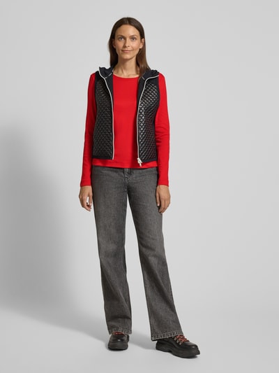 Marc Cain Shirt met lange mouwen van katoenmix Rood - 1