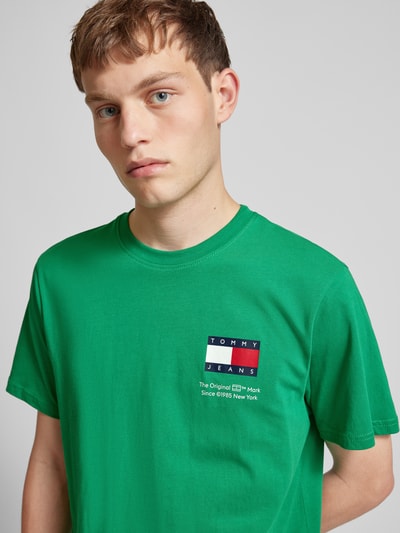 Tommy Jeans T-shirt met labelprint Groen - 3