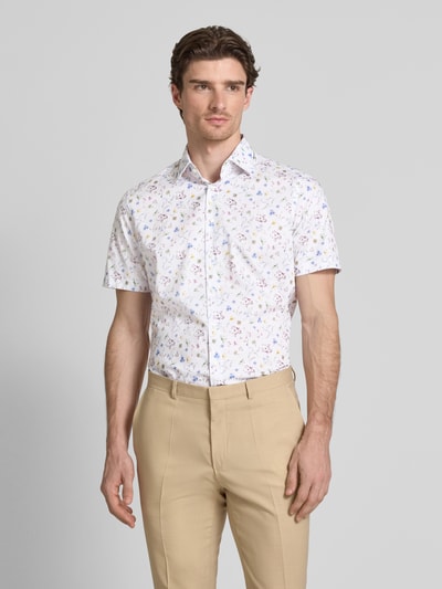 Christian Berg Men Regular Fit Business-Hemd mit Kentkragen Weiss 4