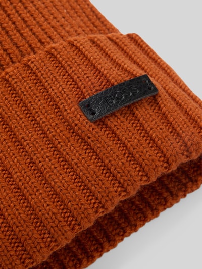 BOSS Mütze aus reiner Schurwolle  Orange 4