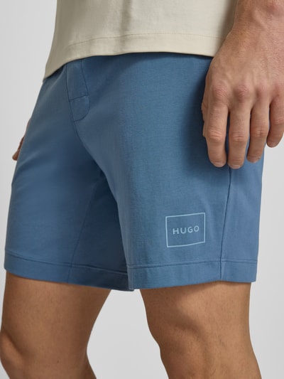 HUGO Regular Fit Shorts aus Baumwoll-Mix Modell 'LAZE' Jeansblau 3