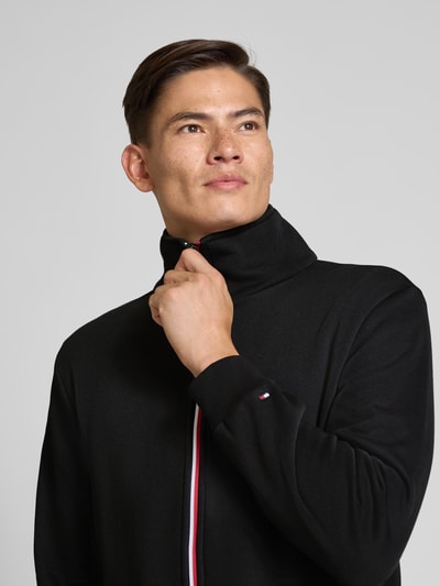 Tommy Hilfiger Bluza rozpinana o kroju regular fit z mieszanki bawełny Czarny 3