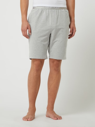 Calvin Klein Underwear Sweatshorts mit Logo-Bund Mittelgrau Melange 4