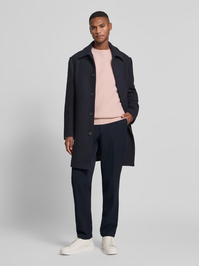 Les Deux Regular Fit Anzughose mit Gürtelschlaufe Marine 1