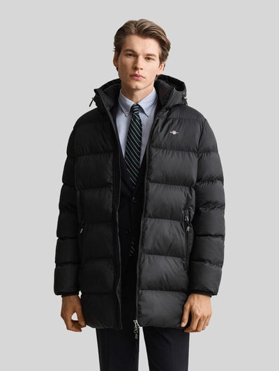 GANT Regular Fit Jacke aus Polyester mit abnehmbarer Kapuze Black 4